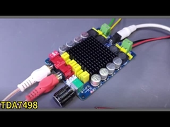 Biên bản âm thanh kênh kép 2X100W Bộ khuếch đại gia đình cho máy thu và bộ khuếch đại DC14-34V lớp D TDA7498