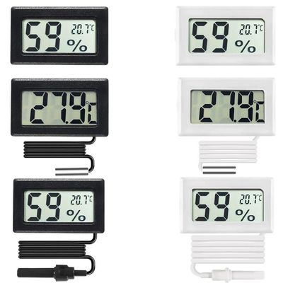 Nhiệt kế ABS Máy đo độ ẩm Nhiệt kế kỹ thuật số Máy đo độ ẩm CE