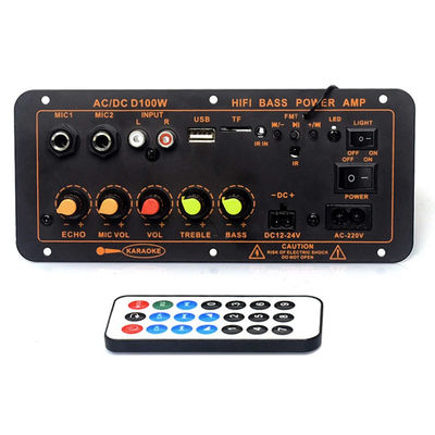 D100W Bluetooth 5.0 Power Amplifier Board AC 220V DC 12-24V 5V Mô-đun không dây cho 8-12 inch