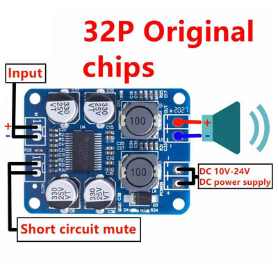 CA-3118 DC 12-24V PBTL Mono 60W Class D Power Amp Mô-đun Bảng khuếch đại
