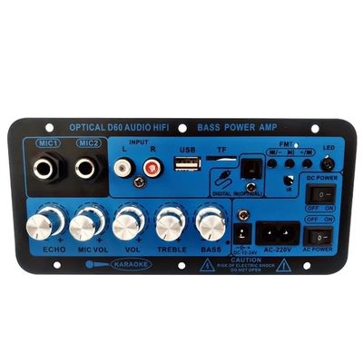 D60 50W Subwoofer Amplifier Board với Bluetooth và đầu vào âm thanh quang học cho 12V/24V/220V Power
