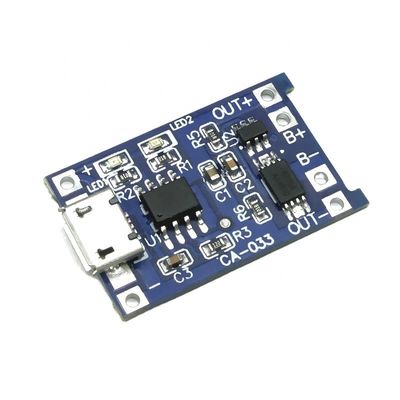 CA-033 Micro Type-c USB 5V Charging Board với chức năng kép 1A Li-ion Lithium Battery Charger Module 18650 TP4056 Standard