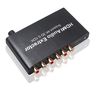 HDMI đến 3.5mm RCA Analog Audio Converter Extractor Decoder Amplifier cho PS4 DVD 5.1 Channel Sound Splitter Private Mold