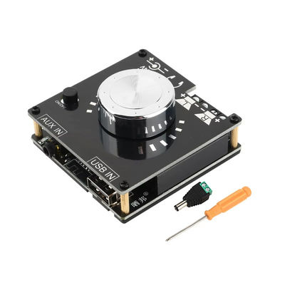 BT 5.0 Bảng khuếch đại điện kỹ thuật số 100W * 2 Stereo Mini DIY Audio Module với hỗ trợ U Disk & AUX Input