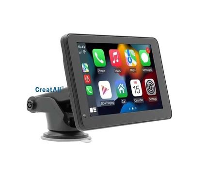 Máy nghe nhạc MP5 ô tô di động Creatall 7 inch cho Bluetooth rảnh tay, CarPlay & Android Auto có dây/không dây, âm thanh WAV MP3