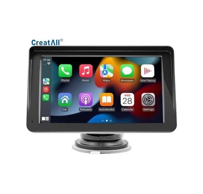 Creatall Màn hình dẫn đường ô tô di động 7 inch, camera lùi không dây, kết nối Bluetooth MP5 HD, USB, Carplay xuyên biên giới