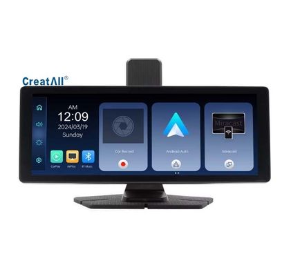 Camera hành trình kép Creatall Portable 10.26 inch 2 ống kính Ghi hình trước sau cho CarPlay, Điều hướng, Xe xuyên biên giới