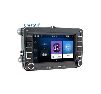 Creatall Màn hình lớn HD 7 inch Android GPS Điều hướng xe hơi cho Bluetooth CarPlay Camera lùi Tương thích với Volkswagen USB