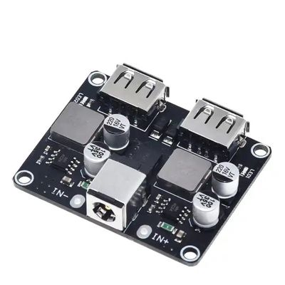 DC-DC Buck Chuyển Đổi Sạc Chức Mô Đun 6-32V 9V 12V 24V Để Nhanh Sạc Nhanh Ban 2 Cổng USB QC3.0 QC2.0