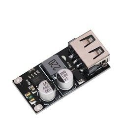 DC-DC Buck Chuyển Đổi Sạc Chức Mô Đun 6-32V 9V 12V 24V Để Nhanh Sạc Nhanh Ban 2 Cổng USB QC3.0 QC2.0