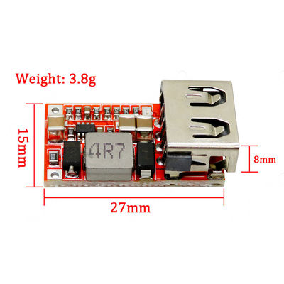 DC Buck Chức Bộ Chuyển Đổi 12V 5V Mô Đun Nguồn 12V/24V Đến 5V 3A Xe Hơi USB Sạc Mô Đun 6-24V DC Chức Mô Đun Nguồn