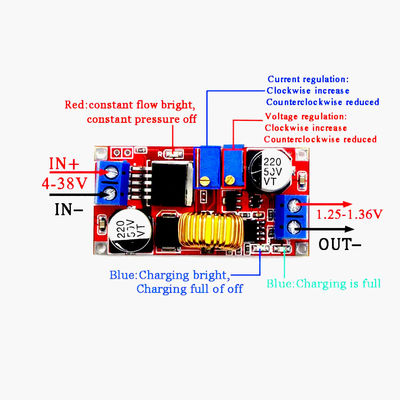 Dòng điện lớn 5A Dòng điện không đổi Điện áp không đổi LED Ổ đĩa sạc pin lithium Mô-đun XL4015