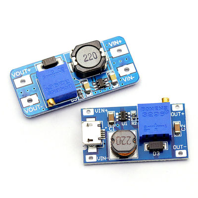 MT3608 2A DC-DC tăng điện áp Ban Điện Áp Rộng Đầu Vào 2/24V Lto 5/9/12/28V mô-đun nguồn có thể điều chỉnh