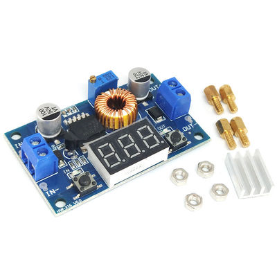 XL4015E 5A 75W Mô-đun nguồn bước xuống DC DC có thể điều chỉnh với màn hình điện áp