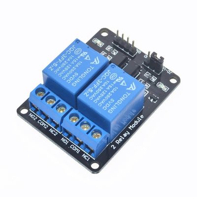 Mô-đun rơle điều khiển 2 kênh DC 5V Kích hoạt mức thấp thường đóng