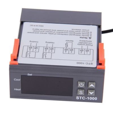 STC-1000 AC 110V-220V Bộ điều khiển độ ẩm kỹ thuật số Hệ thống giám sát nhiệt độ
