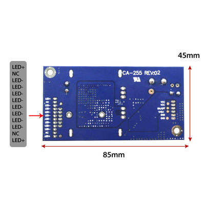 CA-255 LED Backlight Driver Board PWM Chuẩn bị chiều rộng xung 10.8-28v