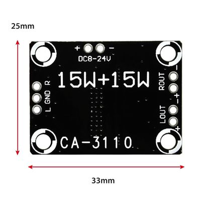Bo mạch khuếch đại âm thanh công suất cao TPA3110 15W*2 DC 8-18V