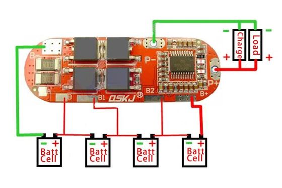 Creatall PCB PCM 4S 20A Bms Bo mạch sạc Dc Dc Converter