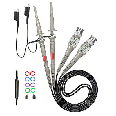 1 cái 2 cái P6100 BNC Công cụ kiểm tra Máy đo dao động Bộ đầu dò 100 MHz 1X 10X Clip