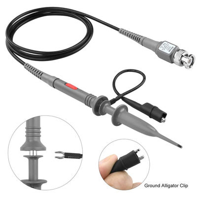 1 cái 2 cái P6100 BNC Công cụ kiểm tra Máy đo dao động Bộ đầu dò 100 MHz 1X 10X Clip