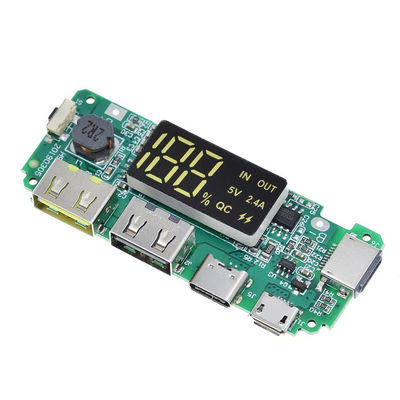 CA-524A 5V 2.4A 18650 BMS Ban bảo vệ pin Micro / Type C LED Mobile