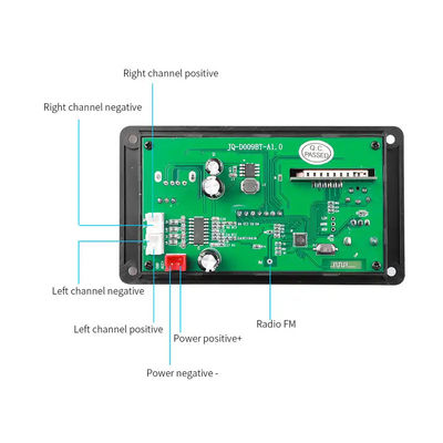 Bộ giải mã MP3 Mô-đun âm thanh Bluetooth 80W DC 5V-26V ICCS8673E