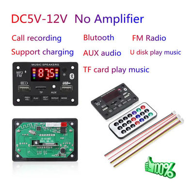 6V-12V MP3 Decoding Board Bluetooth Audio Module Hệ thống thu USB không dây xe hơi