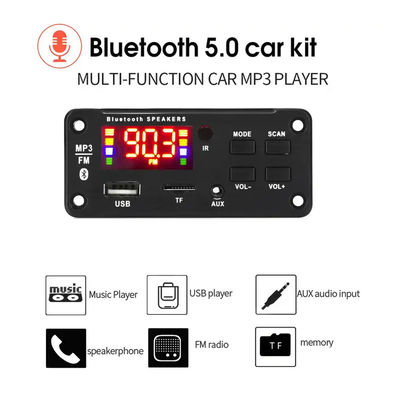 2x25W 50W Máy nghe nhạc MP3 Bluetooth Mô-đun âm thanh Bảng điều khiển từ xa Hệ thống âm thanh không dây