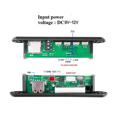 MP3 WMA Bluetooth Fm Radio Module Giải mã âm thanh 5.0 với điều khiển từ xa