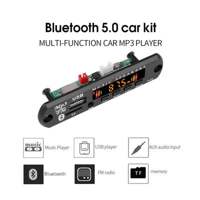 MP3 WMA Bluetooth Fm Radio Module Giải mã âm thanh 5.0 với điều khiển từ xa