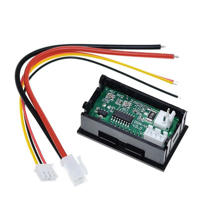 Đồng hồ đo điện áp kỹ thuật số DC 0-100V 10A Ac 0,28&quot; IC ổ đĩa màu xanh đỏ