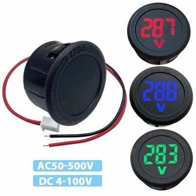 DC 4-100V AC 50-500V Ampe kế kỹ thuật số Vôn kế hai dây ô tô