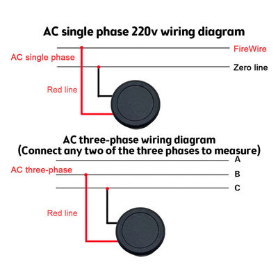 DC 4-100V AC 50-500V Ampe kế kỹ thuật số Vôn kế hai dây ô tô
