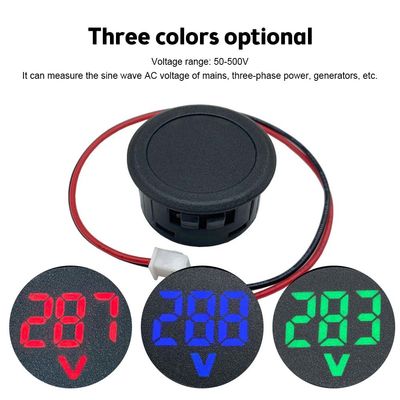 DC 4-100V AC 50-500V Ampe kế kỹ thuật số Vôn kế hai dây ô tô