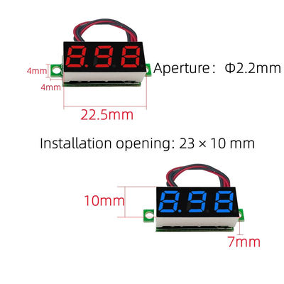 Đồng hồ đo dòng điện vôn kế LED kỹ thuật số 0,28/0,36/0,56 inch