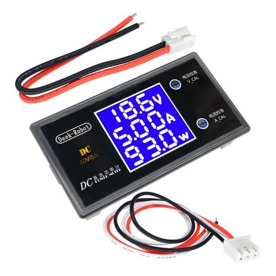 DC 0-100V 0-50V Vôn kế Ampe kế Wattmeter 5A 10A LCD kỹ thuật số