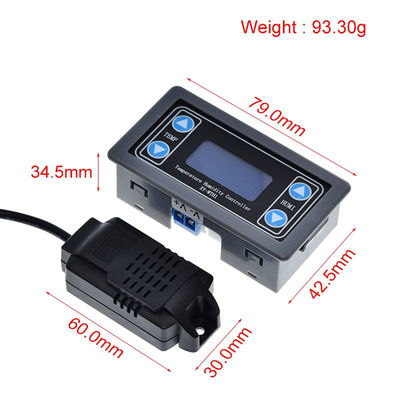 SHT20 10A DC 6V-30V Bộ điều khiển độ ẩm kỹ thuật số độ chính xác cao Cảm biến giám sát nhiệt độ