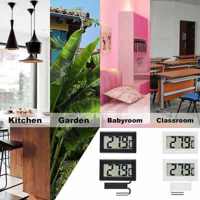 Nhiệt kế ABS Máy đo độ ẩm Nhiệt kế kỹ thuật số Máy đo độ ẩm CE
