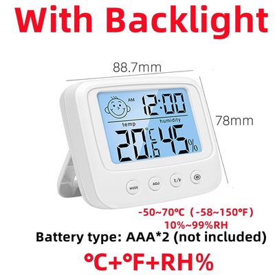 Bộ điều khiển nhiệt kế kỹ thuật số đèn E0828S Phạm vi đo độ ẩm 10% RH-99%RH