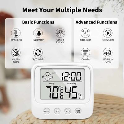 Bộ điều khiển nhiệt kế kỹ thuật số đèn E0828S Phạm vi đo độ ẩm 10% RH-99%RH