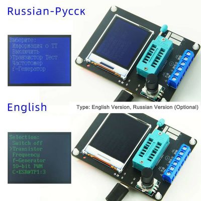 GM328A Công cụ kiểm tra Diode Transistor ESR Bộ cảm biến tần số điện áp