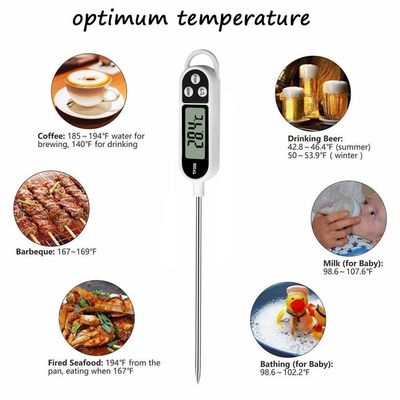 Nhiệt kế nhà bếp kỹ thuật số TP300 để nấu thịt bằng thép không gỉ 304