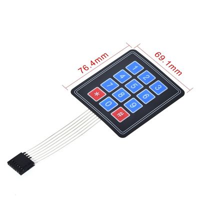 16 Key Membrane Switch Keypad 4 * 4 Matrix Keyboard Cho DIY KIT