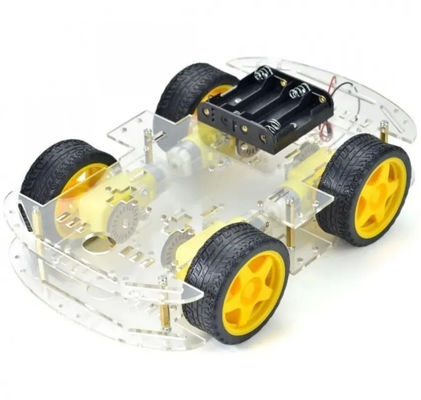 Phiên bản dài hơn 4WD Smart Robot Car Chassis Kit 4 Wheel Double Layer