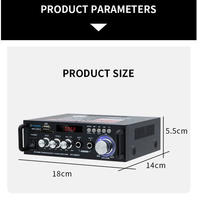 Bộ khuếch đại âm thanh Stereo 120W LDZS AV-298BT với chất lượng âm thanh BT 2.0 không dây và HIFI