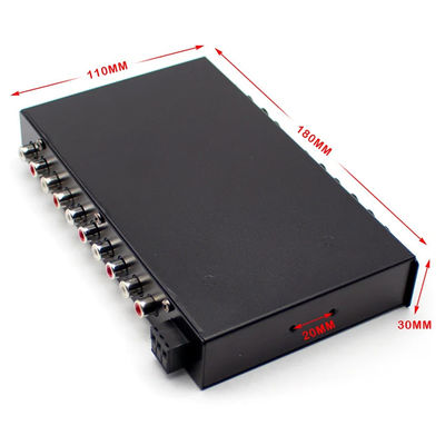 24V 5 Segment Car Audio Equalizer với điều khiển từ xa và Aux Input để điều chỉnh chính xác