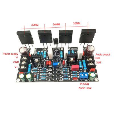 Bảng khuếch đại điện đơn 200W với ống A1943/C5200 công suất cao và phạm vi cung cấp điện rộng