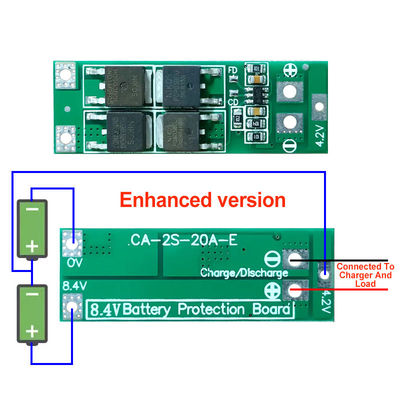 2S 20A 7.4V 8.4V 18650 Lithium Battery Protection Board Tiêu chuẩn/Balance Diy Bms Đối với 18650