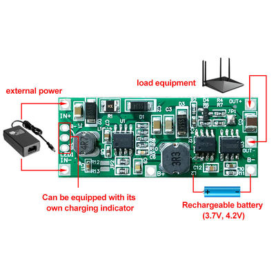 CA-912 18650 Lithium Battery UPS Voltage Converter Protection Board DC 5V 9V 12V Sạc Step Up Booster